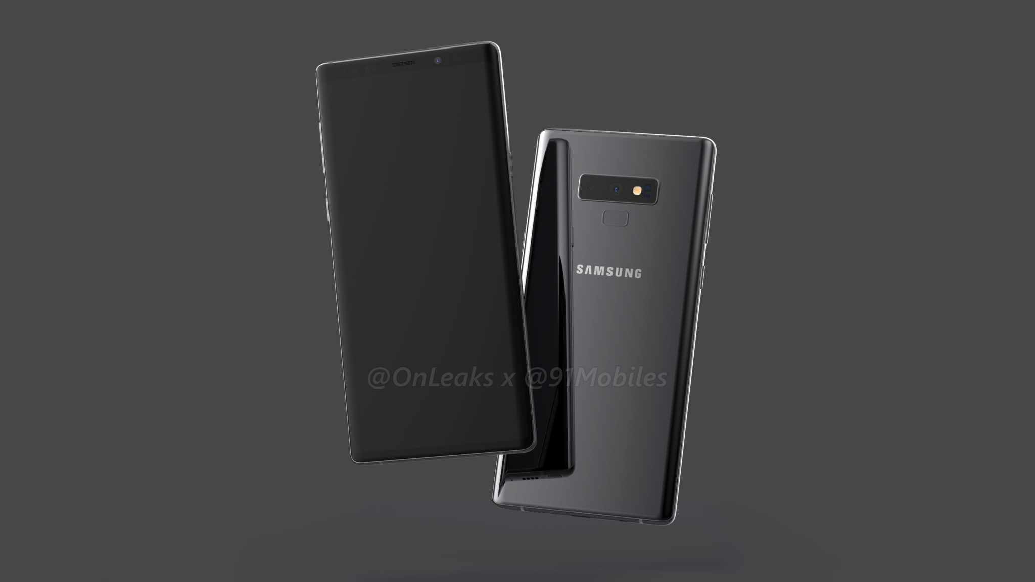 設計依舊霸氣：Samsung Galaxy Note 9 渲染圖曝光；耳機接口保留；指紋解鎖鍵位置正常了！ 8