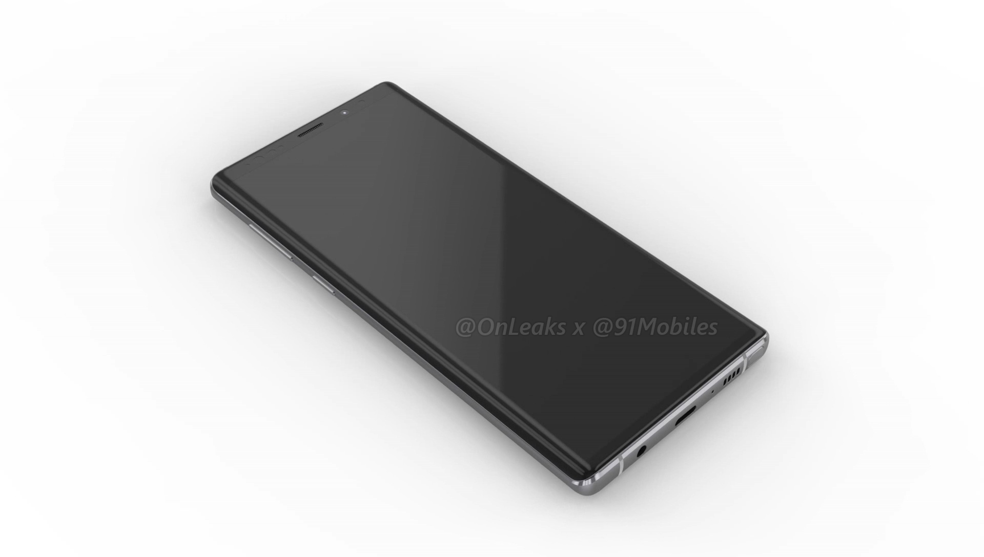 設計依舊霸氣：Samsung Galaxy Note 9 渲染圖曝光；耳機接口保留；指紋解鎖鍵位置正常了！ 1