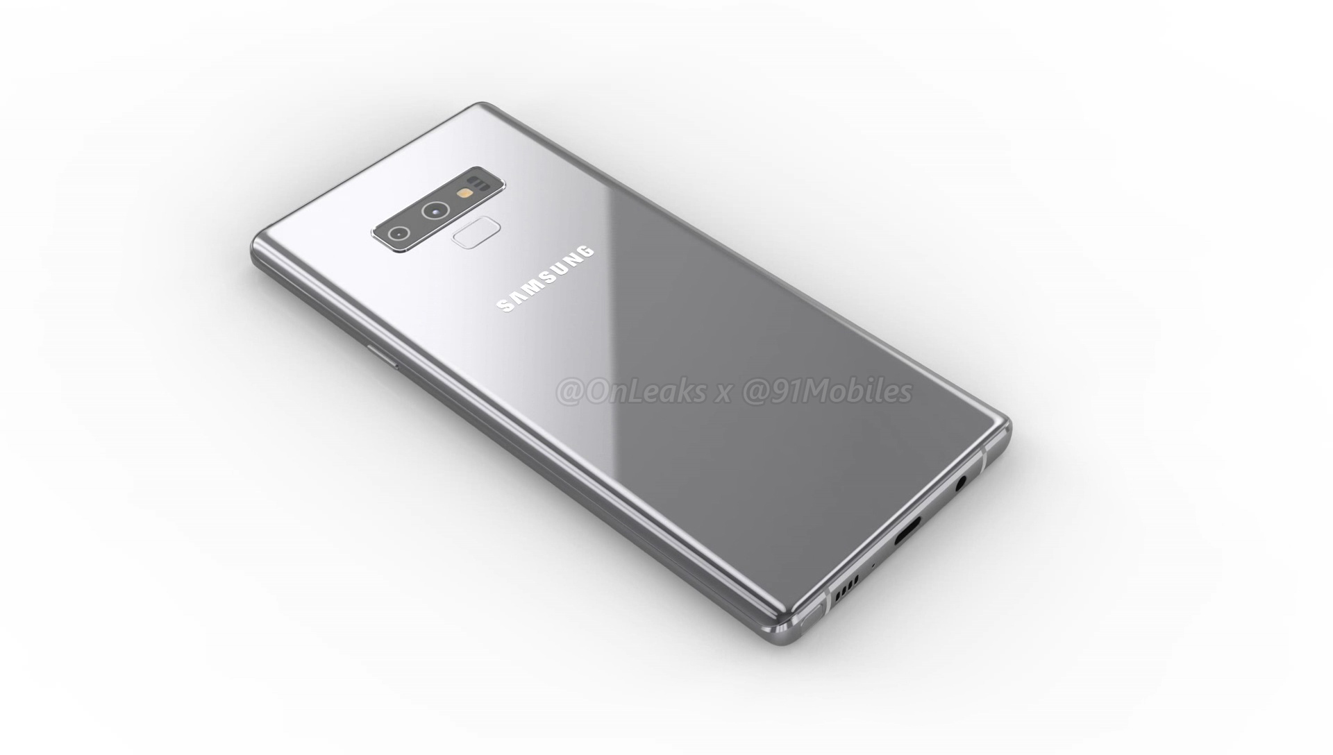 設計依舊霸氣：Samsung Galaxy Note 9 渲染圖曝光；耳機接口保留；指紋解鎖鍵位置正常了！ 4